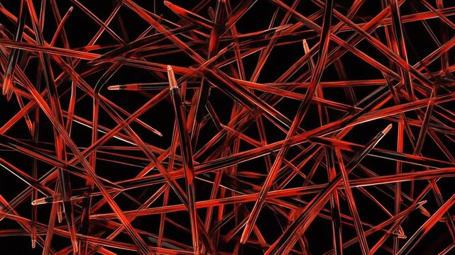 Abstract ink line art background. Irregular mesh pattern of hand drawn pen strokes.