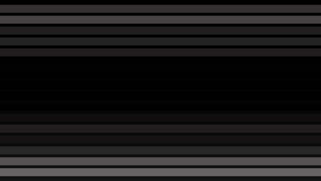 Minimal black and gray parallel line background with smooth horizontal motion, dark geometric layers and clean abstract style for modern tech, titles and transitions.