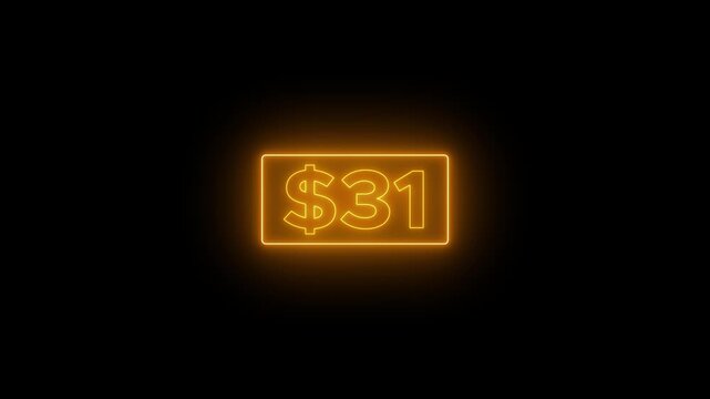 0 to 60 dollar counting animation. A success story of making 60 dollars from 0 dollar. Count-up US dollar animation from 0 to 60 dollars
