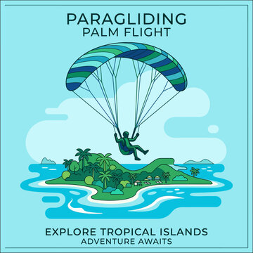 Paragliding Palm Flight Explore Tropical Islands Adventure Awaits