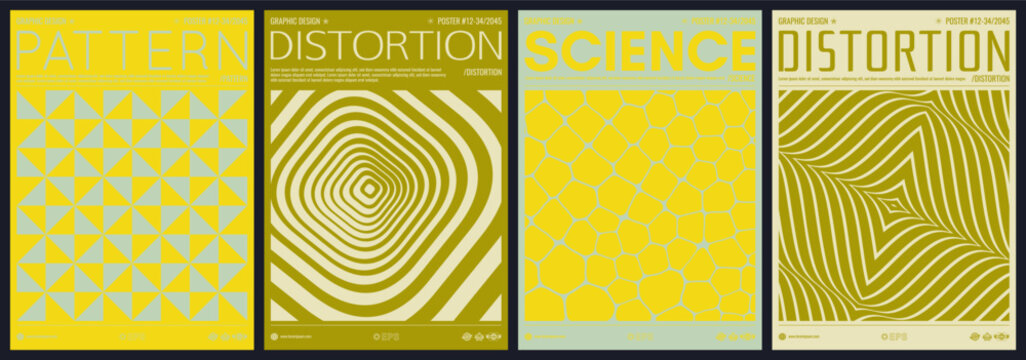 Wavy backdrop. Dynamic effect. Optic art. Illustration of squaress. Cell structure. Background of many triangles. Cover design template. Vector for brochure, poster, flyer or banner.