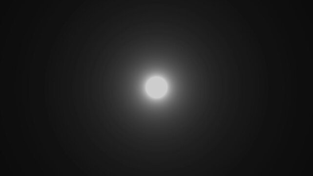 white light flare transition effect, glowing white circular light pulse animation loop ,on black background.4k video