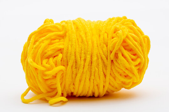 A ball of acrylic yarn for crocheting and knitting