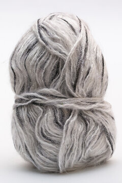 A ball of acrylic yarn for crocheting and knitting