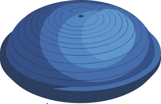 Isometric Bosu Ball Fitness Icon