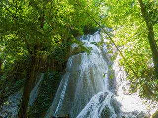 Majestic view of Embon Waterfall and river stream scenery at Pasie Raya, Aceh Jaya, Indonesia © MUAZ JAFFAR
