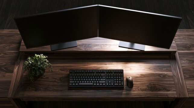 Dual screen mockup backdrop for developer and tech content