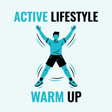Energetic Man Performing Jumping Jacks For Fitness Motivation