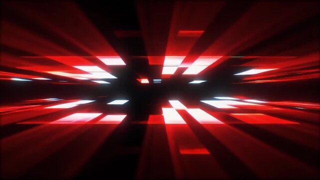 Dynamic Red Digital Glitch Motion Background
