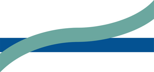 Obraz premium Strong Baseline Arch Wave Ribbon for Financial Branding