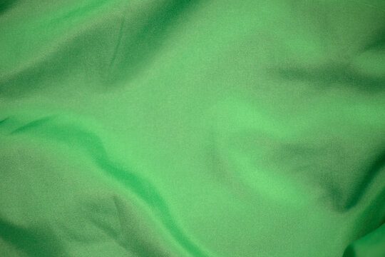 Green screen background material textured, fabric backdrop, flat lay image