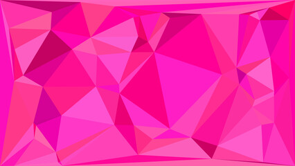 Obraz premium Vibrant pink abstract geometric background with polygonal shapes