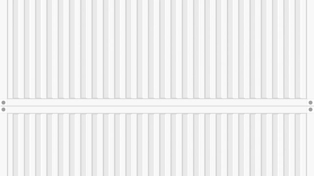 White container wall background seamless loop flat animation moving vertically from top to bottom with stacking. 4K animated container wall for background, industrial, and motion graphics.