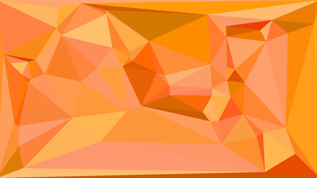 Close-up of orange gemstone with geometric facets