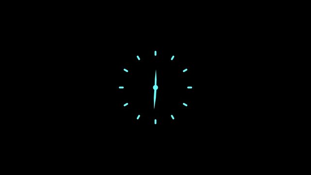 Minimalist digital clock face showing time passing