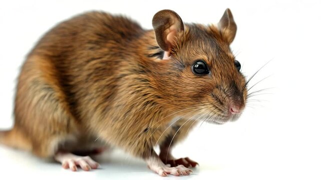 rat isolated on white background