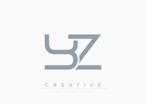 YZ Creative Minimalist Logo Design For Branding And Modern Corporate Identity. letter logo design