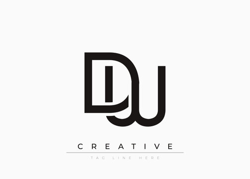 DW Creative Minimalist Logo Design For Branding And Modern Corporate Identity. letter logo design