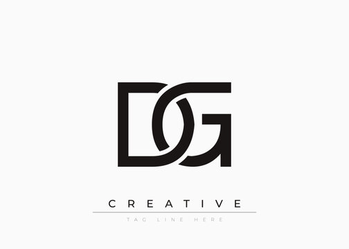 DG Creative Minimalist Logo Design For Branding And Modern Corporate Identity. letter logo design