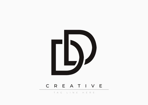 DD Creative Minimalist Logo Design For Branding And Modern Corporate Identity. letter logo design