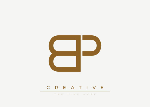 BP Creative Minimalist Logo Design For Branding And Modern Corporate Identity. letter logo design