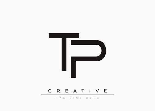 TP Creative Minimalist Logo Design For Branding And Modern Corporate Identity. letter logo design