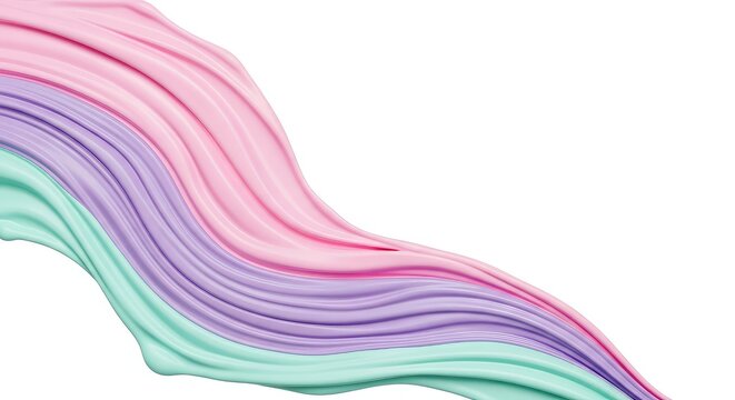 Elegant flowing waves of soft pink, lavender, and mint create a soothing liquid motion with subtle gradients and a dreamlike aesthetic vibe, lavender, backdrop, bright