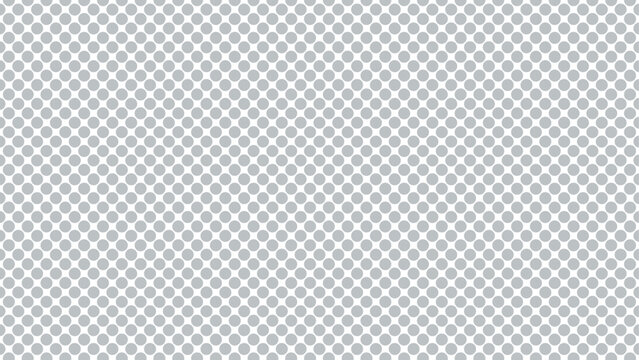 Seamless repeating pattern of soft gray polka dots on white background with background, seamless