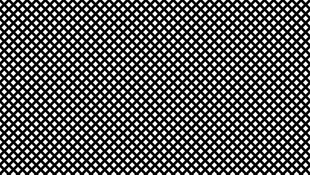 Monochrome geometric pattern of bold black circles with geometric monochrome seamless repeating