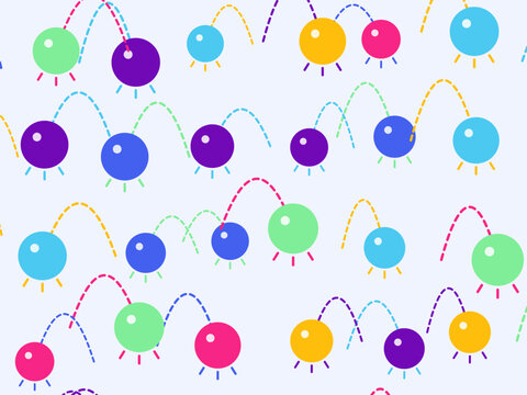 Bouncing Balls Playful Abstract Motion Background