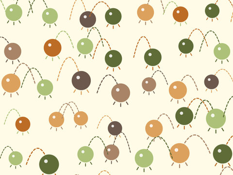 Bright Jumping Circles Dynamic Vector Background