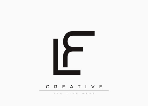 LF Creative Minimalist Logo Design For Branding And Modern Corporate Identity. letter logo design