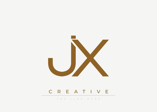 JX Creative Minimalist Logo Design For Branding And Modern Corporate Identity. letter logo design