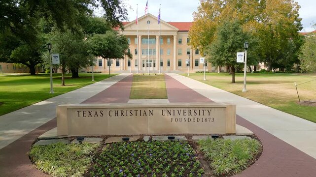 Video of Texas Christian University, TCU, campus and surrounding area