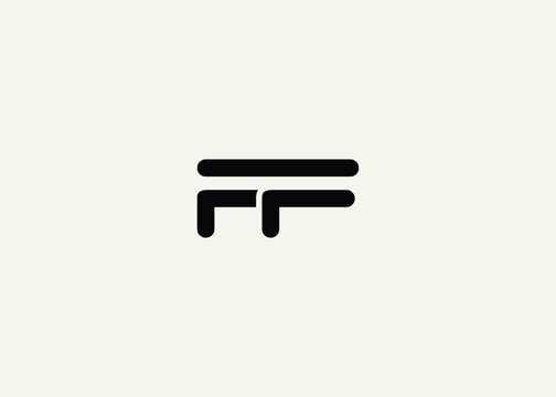 Text FF logo design. This monogram Logo Mark for Branding and Corporate Identity