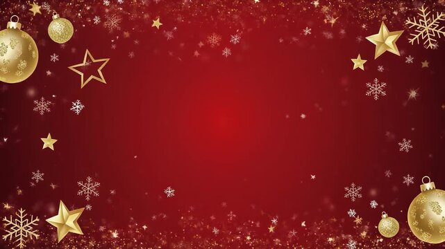 Elegant Red Christmas Background