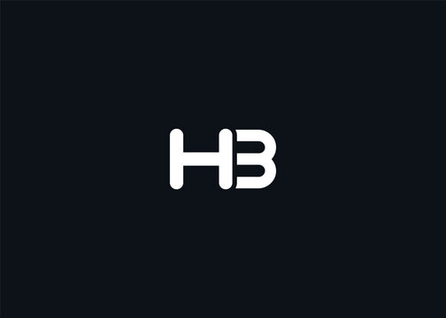Text HB logo design. This monogram Logo Mark for Branding and Corporate Identity