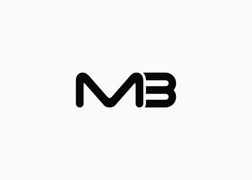 Text MB logo design. This monogram Logo Mark for Branding and Corporate Identity