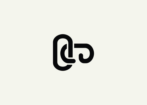 Text OQ logo design. This monogram Logo Mark for Branding and Corporate Identity