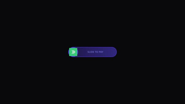 Slide to pay button animation for mobile app ui and digital payment interface 4k mobile ui ux digital transaction