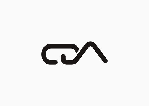 Text QA logo design. This monogram Logo Mark for Branding and Corporate Identity