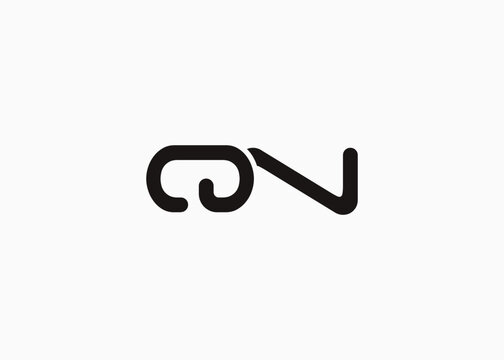 Text QN logo design. This monogram Logo Mark for Branding and Corporate Identity