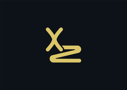 Text XZ logo design. This monogram Logo Mark for Branding and Corporate Identity