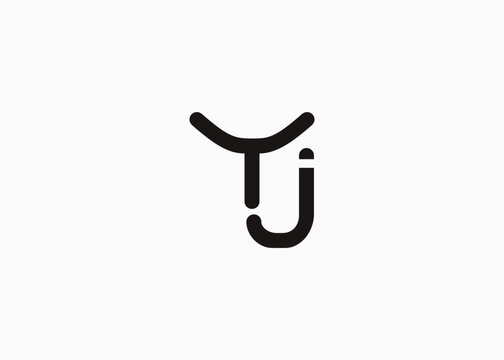 Text YJ logo design. This monogram Logo Mark for Branding and Corporate Identity