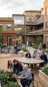 Intergenerational housing community designed to reduce social isolation