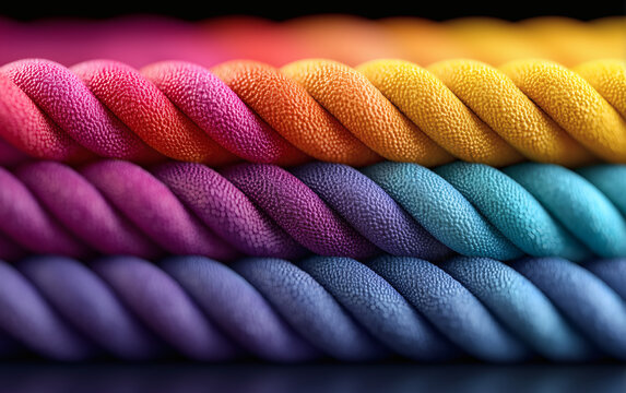 Fondo hecho con hilos de colores
