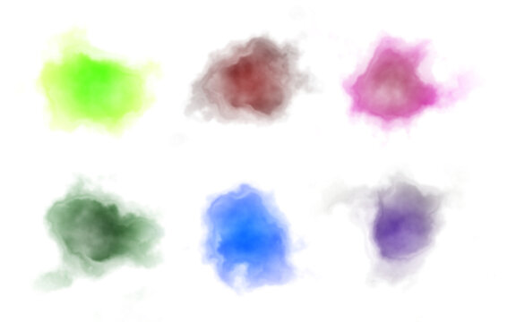 Colorful Watercolor Splash Blot Set for Creative Graphic Design