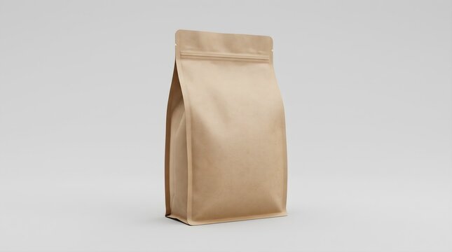 Matte Pet, Dog, Cat, Soil Supplement, Amendment, Conditioner, Food Packaging Pouch Bag Pack Mockup Blank Image isolated 3D Rendering