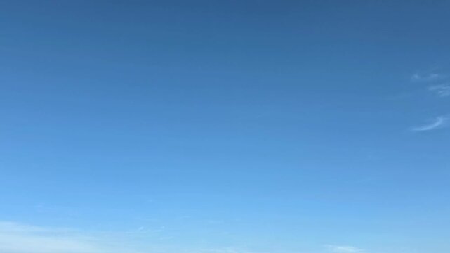 Cloudscape, Timelapse of Clear Blue Sky Gradient Background for Wallpaper Banner and Presentation Template