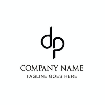 Elegant DP alphabet fashion logo design template featuring a stylish and modern monogram lettermark. The design represents luxury, creativity, sophistication, beauty, and premium fashion branding. 